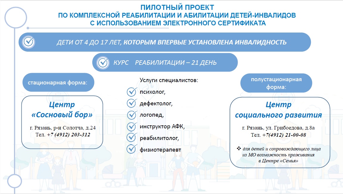 Комплексная реабилитация и абилитация детей-инвалидов.